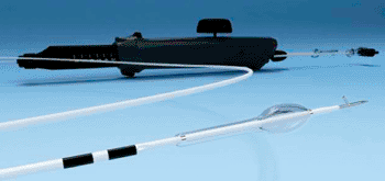 Image: The NAVIX Pancreatic Pseudocyst Drainage Access device (Photo courtesy of Xlumena).